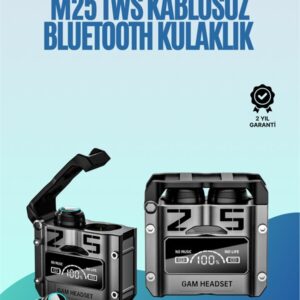 Powerbank Özellikli Kablosuz Kulaklık | Otomatik Bağlantı | Şarj Kutusu Dahil
