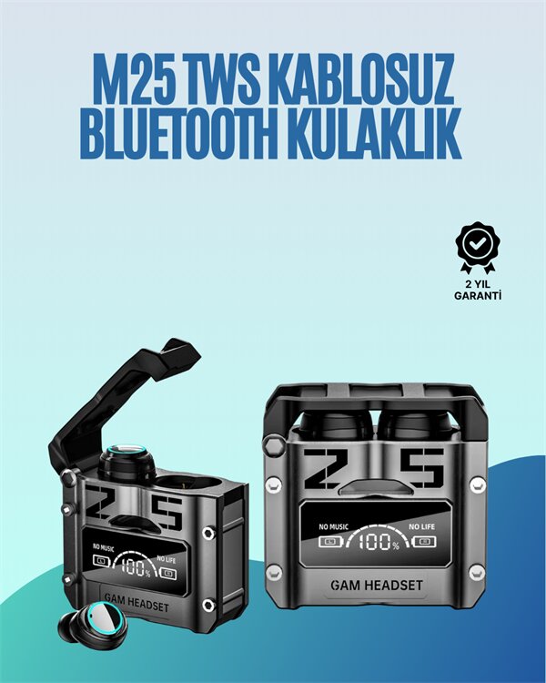 Powerbank Özellikli Kablosuz Kulaklık | Otomatik Bağlantı | Şarj Kutusu Dahil 1 Powerbank Özellikli Kablosuz Kulaklık | Otomatik Bağlantı | Şarj Kutusu Dahil