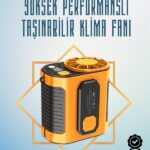 Yüksek Hızlı Mini Klima Fan – 11 m/s Rüzgar Gücü, 100 Hız Ayarı