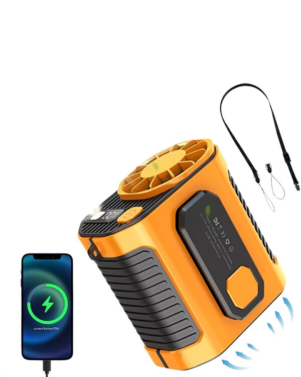 Dijital Göstergeli Turbo Taşınabilir Fan – USB Type-C 3 Serinlik Modu 4 Dijital Göstergeli Turbo Taşınabilir Fan – USB Type-C 3 Serinlik Modu - Görsel 4