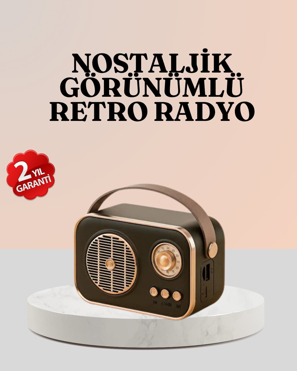 Bluetooth’lu Retro Radyo – FM Destekli Nostaljik Hoparlör 1 Bluetooth’lu Retro Radyo – FM Destekli Nostaljik Hoparlör