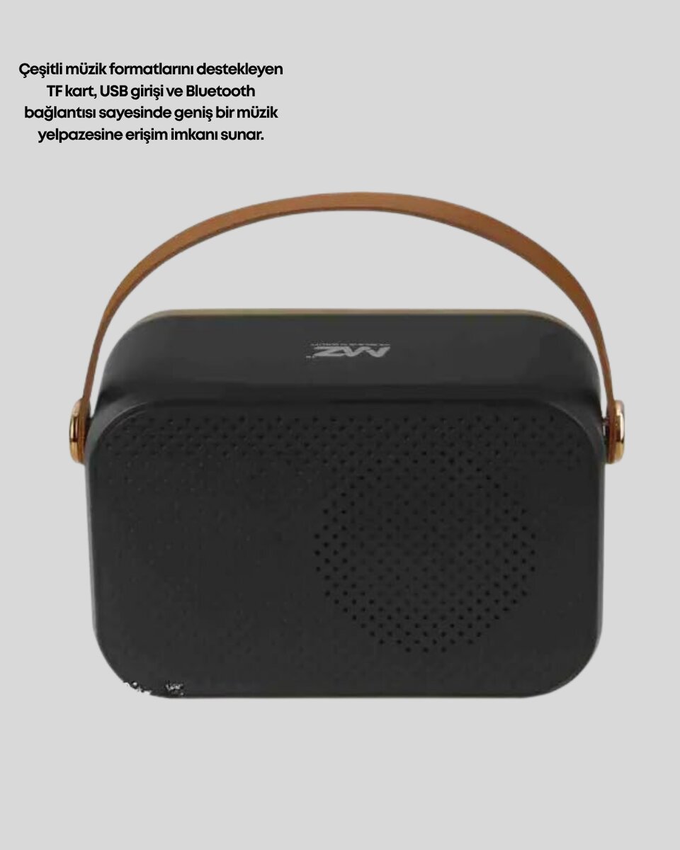 Bluetooth’lu Retro Radyo – FM Destekli Nostaljik Hoparlör 2 Bluetooth’lu Retro Radyo – FM Destekli Nostaljik Hoparlör - Görsel 2