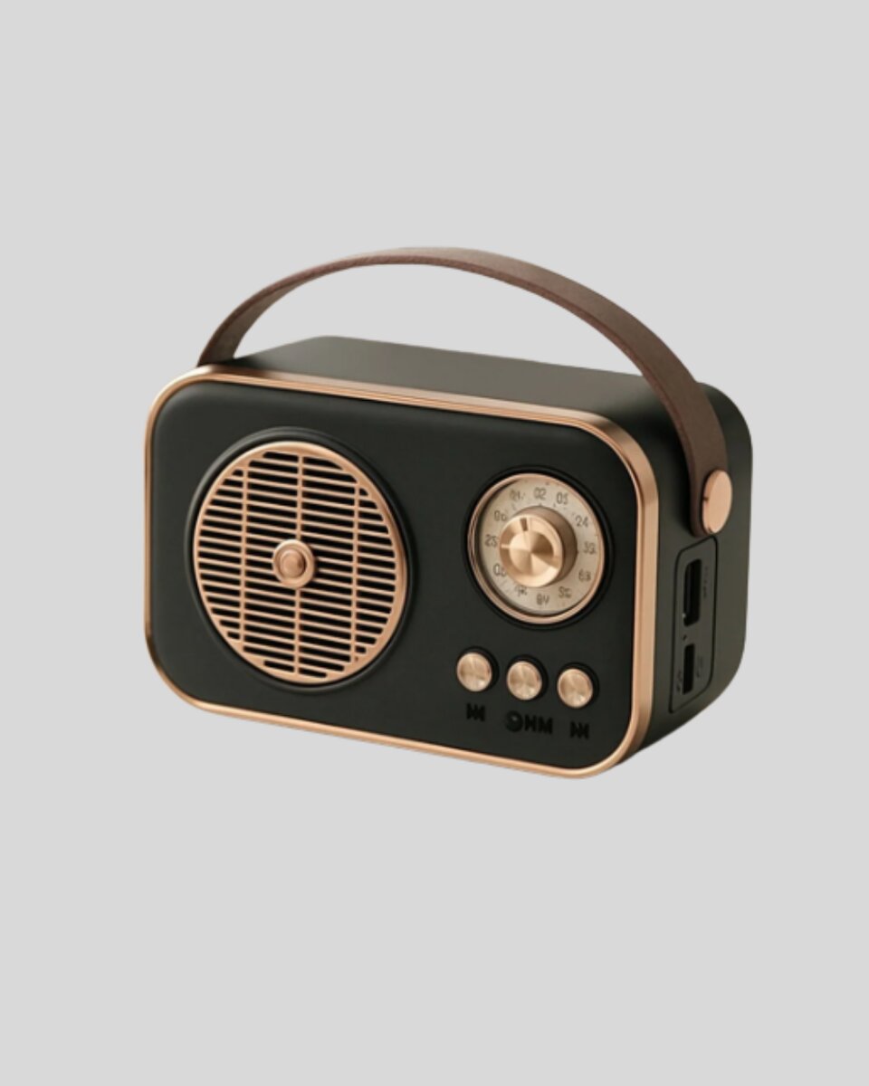 Bluetooth’lu Retro Radyo – FM Destekli Nostaljik Hoparlör 4 Bluetooth’lu Retro Radyo – FM Destekli Nostaljik Hoparlör - Görsel 4