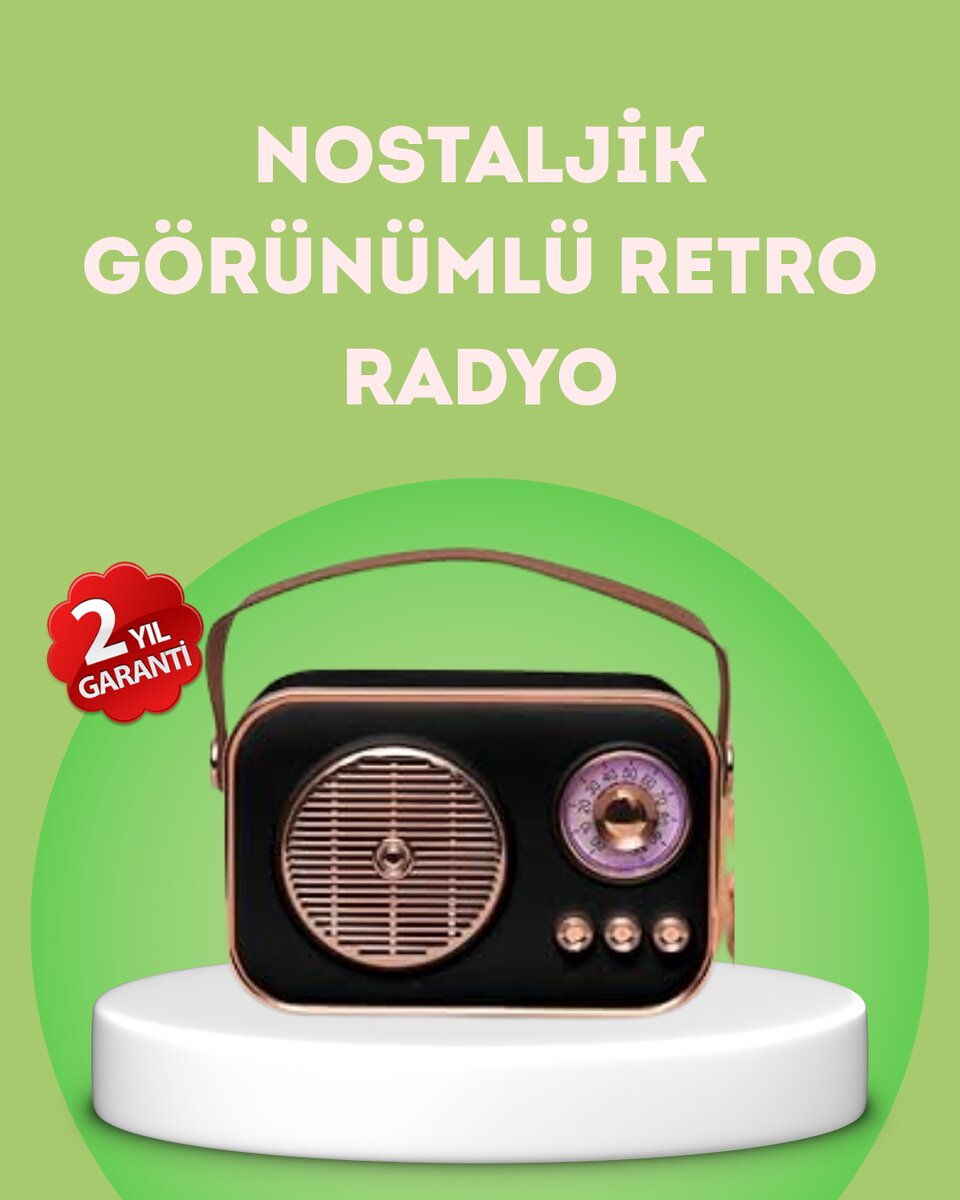 Nostaljik Retro Radyo – Bluetooth USB ve FM Özellikli Şık Tasarım 1 Nostaljik Retro Radyo – Bluetooth USB ve FM Özellikli Şık Tasarım