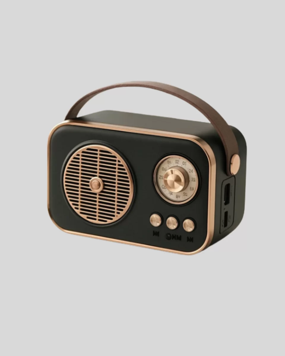 Retro Tarz Kablosuz Radyo – Bluetooth USB ve TF Kart Girişli 4 Retro Tarz Kablosuz Radyo – Bluetooth USB ve TF Kart Girişli - Görsel 4