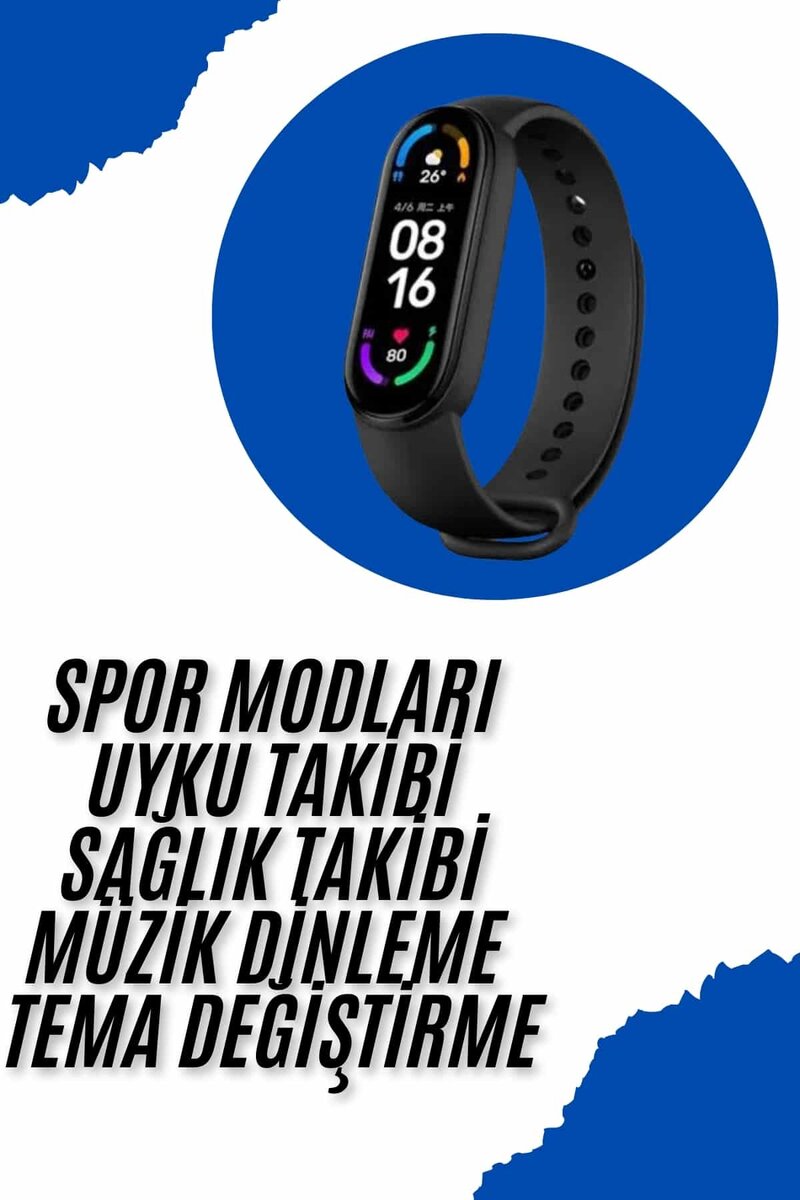 Akıllı Uyumlu Bileklik M6 Adımsayar Spor Modları Çağrı Görme Türkçe Menü 2 Akıllı Uyumlu Bileklik M6 Adımsayar Spor Modları Çağrı Görme Türkçe Menü - Görsel 2