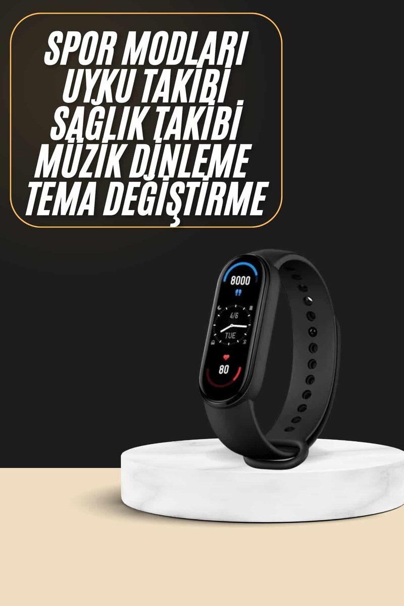 Akıllı Bileklik Android ve İOS Uyumlu Bildirim ve Çağrı Görme Spor Takibi 2 Akıllı Bileklik Android ve İOS Uyumlu Bildirim ve Çağrı Görme Spor Takibi - Görsel 2