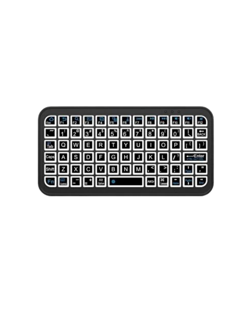 RGB Işıklı Kablosuz Mini Klavye 10 mm İnce Gövde 2 RGB Işıklı Kablosuz Mini Klavye 10 mm İnce Gövde - Görsel 2