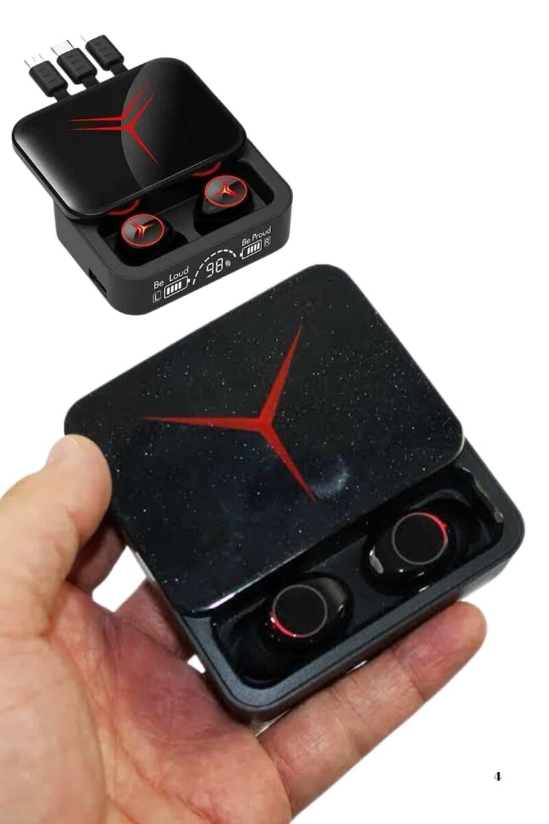 Kablosuz Bluetooth Kulaklık Powerbank Özellikli Göstergeli Hd Mikrofon 4 Kablosuz Bluetooth Kulaklık Powerbank Özellikli Göstergeli Hd Mikrofon - Görsel 4