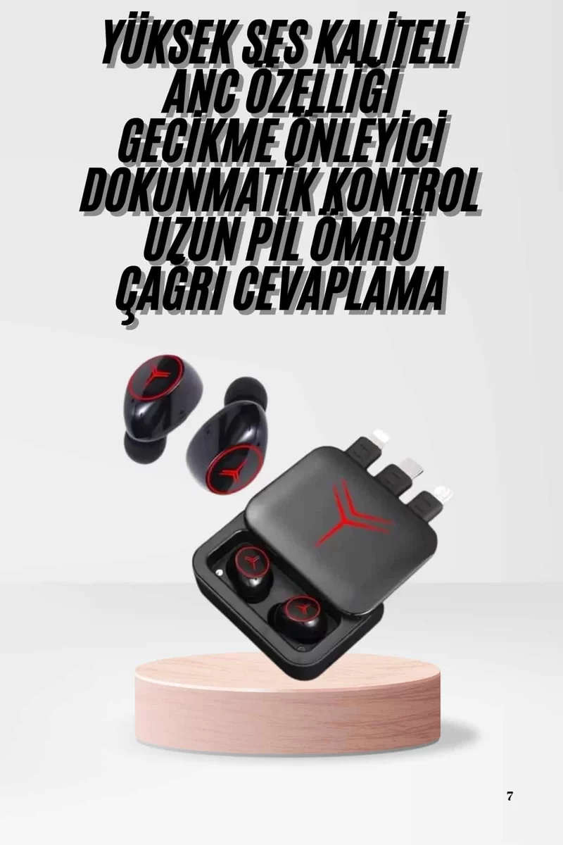 Kablosuz Şarj Göstergeli Powerbank Özellikli Bluetooth Kulaklık Çağrı Cevaplayabilen Yeni Nesil 2 Kablosuz Şarj Göstergeli Powerbank Özellikli Bluetooth Kulaklık Çağrı Cevaplayabilen Yeni Nesil - Görsel 2