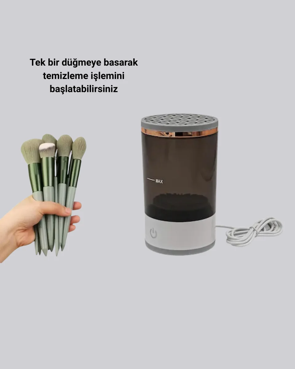 Hijyenik Makyaj İçin 13’lü Fırça Seti ve Elektrikli Temizleyici 2 Hijyenik Makyaj İçin 13’lü Fırça Seti ve Elektrikli Temizleyici - Görsel 2
