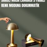 %100 Kademeli Ayarlanabilir Işık – USB Şarjlı Masa Lambası