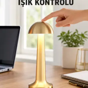 Modern Tasarım Şarjlı Masa Lambası – 1800 mAh Batarya Yeni Nesil