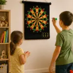 Güvenli Manyetik Dart Seti 6 Dart Oklu Eğlenceli Hedef Oyunu