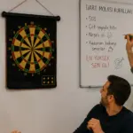 Aile ve Arkadaş Oyunları İçin Manyetik Dart Tahtası 6 Ok Dahil