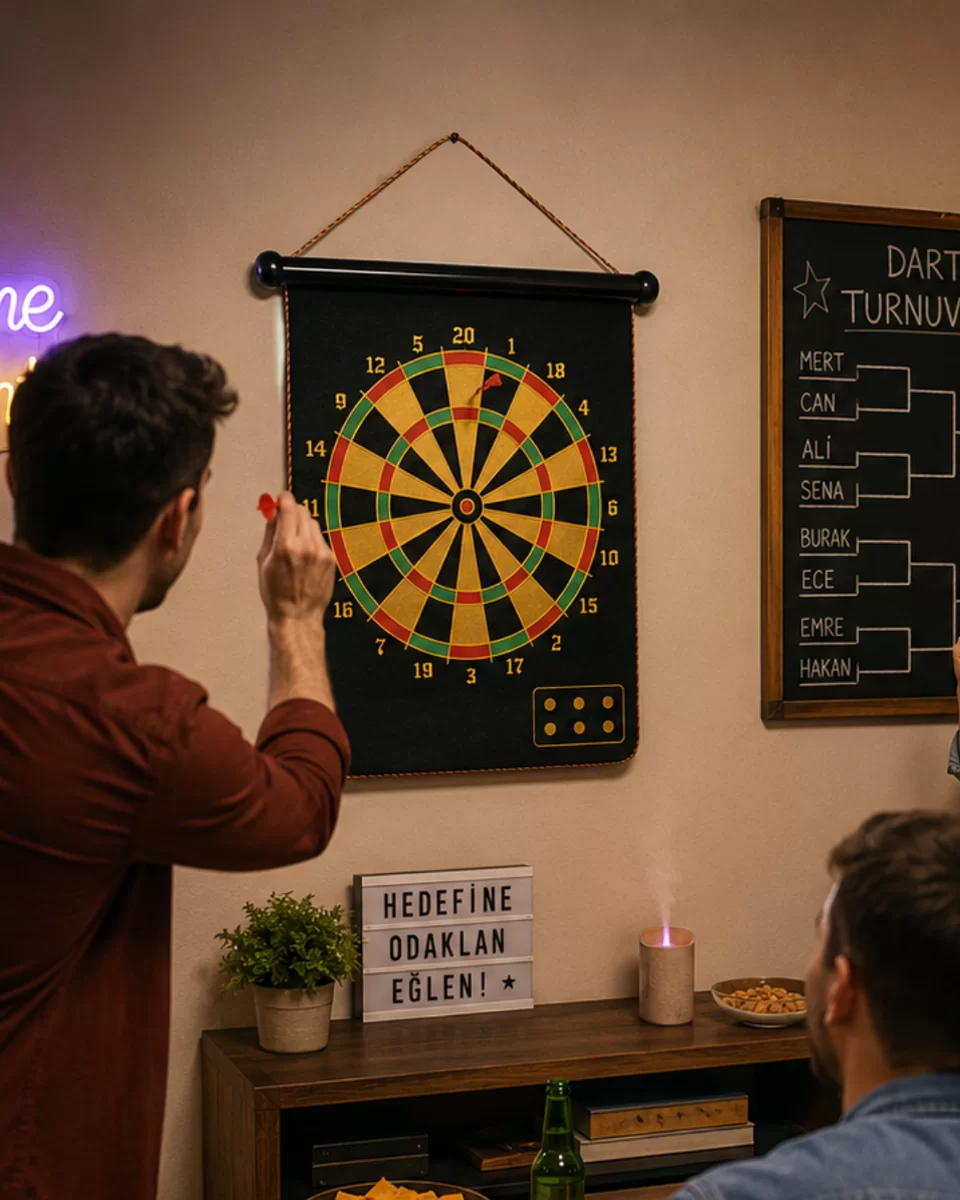 Manyetik Dart Oyunu Katlanabilir Güvenli Dart Seti 6 Ok Hediyeli 1 Manyetik Dart Oyunu Katlanabilir Güvenli Dart Seti 6 Ok Hediyeli