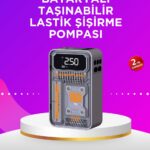 Mini Boy Elektrikli Şarjlı Yüksek Basınçlı Lastik Şişirme Pompası