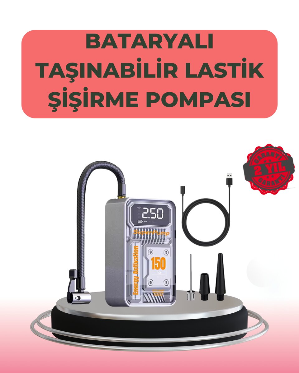 Çok Fonksiyonlu Araç Bisiklet Top Uyumlu Elektrikli Hava Pompası 1 Çok Fonksiyonlu Araç Bisiklet Top Uyumlu Elektrikli Hava Pompası