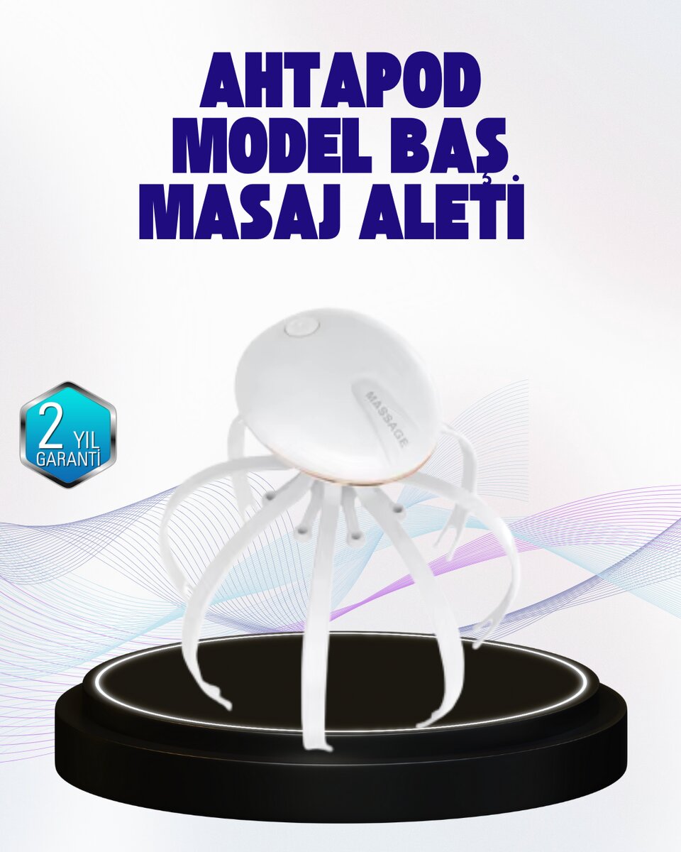 Taşınabilir Elektrikli Kafa Masaj Cihazı Sessiz Motor ve Ergonomik Tasarım 1 Taşınabilir Elektrikli Kafa Masaj Cihazı Sessiz Motor ve Ergonomik Tasarım