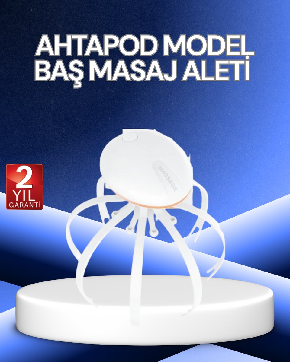 Elektrikli Kafa Masaj Cihazı 3 Modlu USB-C Şarjlı Rahatlatıcı Masaj Aleti 1 Elektrikli Kafa Masaj Cihazı 3 Modlu USB-C Şarjlı Rahatlatıcı Masaj Aleti