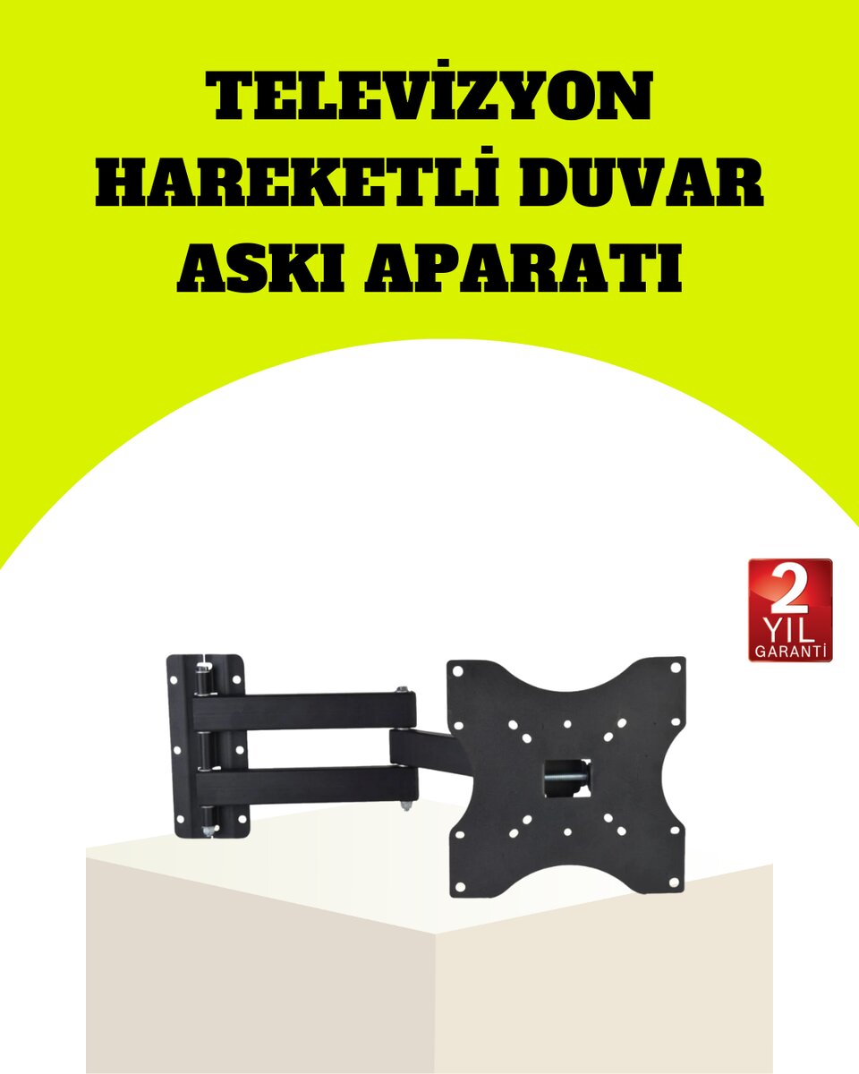 VESA Uyumlu Hareketli TV Askı Aparatı Kolay Montaj 1 VESA Uyumlu Hareketli TV Askı Aparatı Kolay Montaj