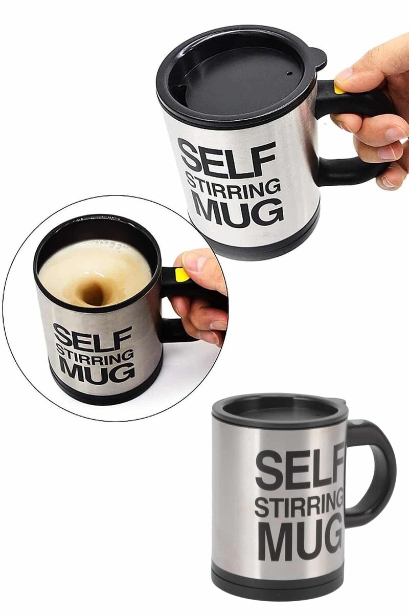 Karıştırıcı Özellikli Mikser Kupa Bardak Kompakt Taşınabilir Mug 4 Karıştırıcı Özellikli Mikser Kupa Bardak Kompakt Taşınabilir Mug - Görsel 4