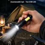 Mini Boy LED El Feneri - 2000 Lümen Su Geçirmez Tasarım Yeni Nesil