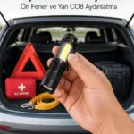 Taşınabilir Şarjlı LED Fener - 4 Modlu 2000LM Ayarlanabilir Odak Yeni Nesil