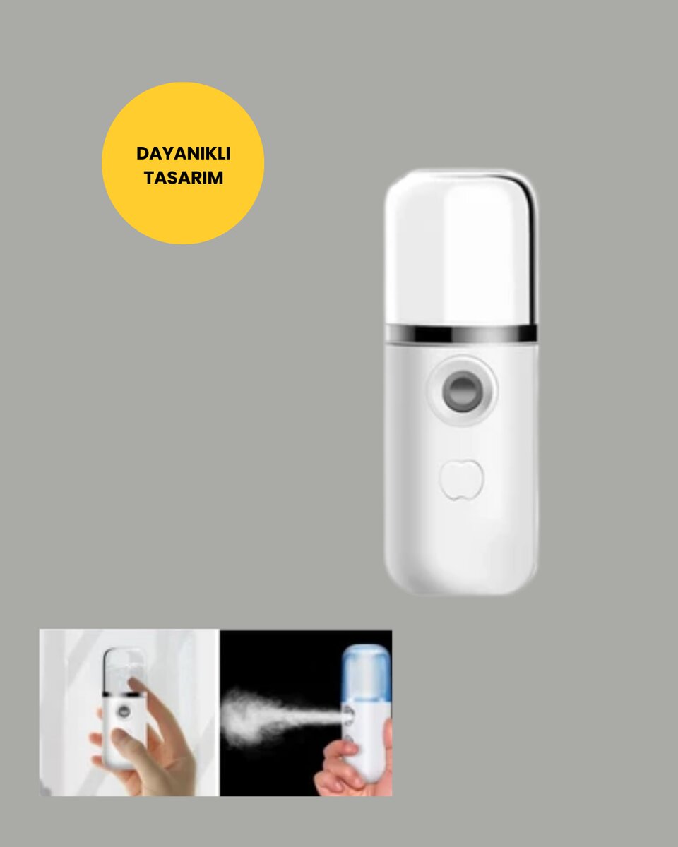 Kablosuz Şarjlı Buharlı Nemlendirici – Enerji Tasarruflu Taşınabilir Cilt Bakım Cihazı 2 Kablosuz Şarjlı Buharlı Nemlendirici – Enerji Tasarruflu Taşınabilir Cilt Bakım Cihazı - Görsel 2