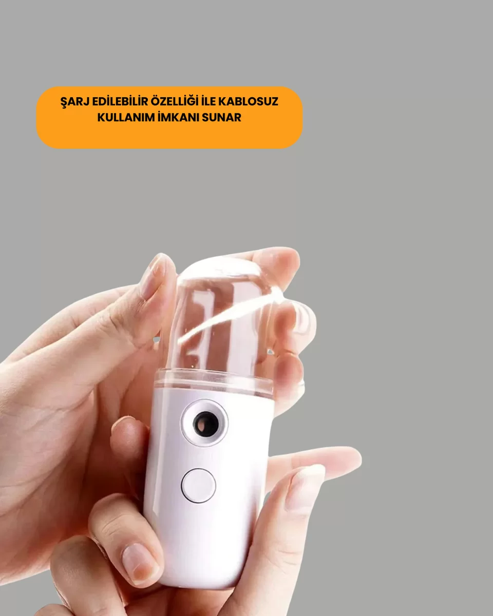 Mini Şarjlı Buhar Nemlendirici – Taşınabilir, Enerji Tasarruflu, Kablosuz Kullanım Yeni Nesil 4 Mini Şarjlı Buhar Nemlendirici – Taşınabilir, Enerji Tasarruflu, Kablosuz Kullanım Yeni Nesil - Görsel 4