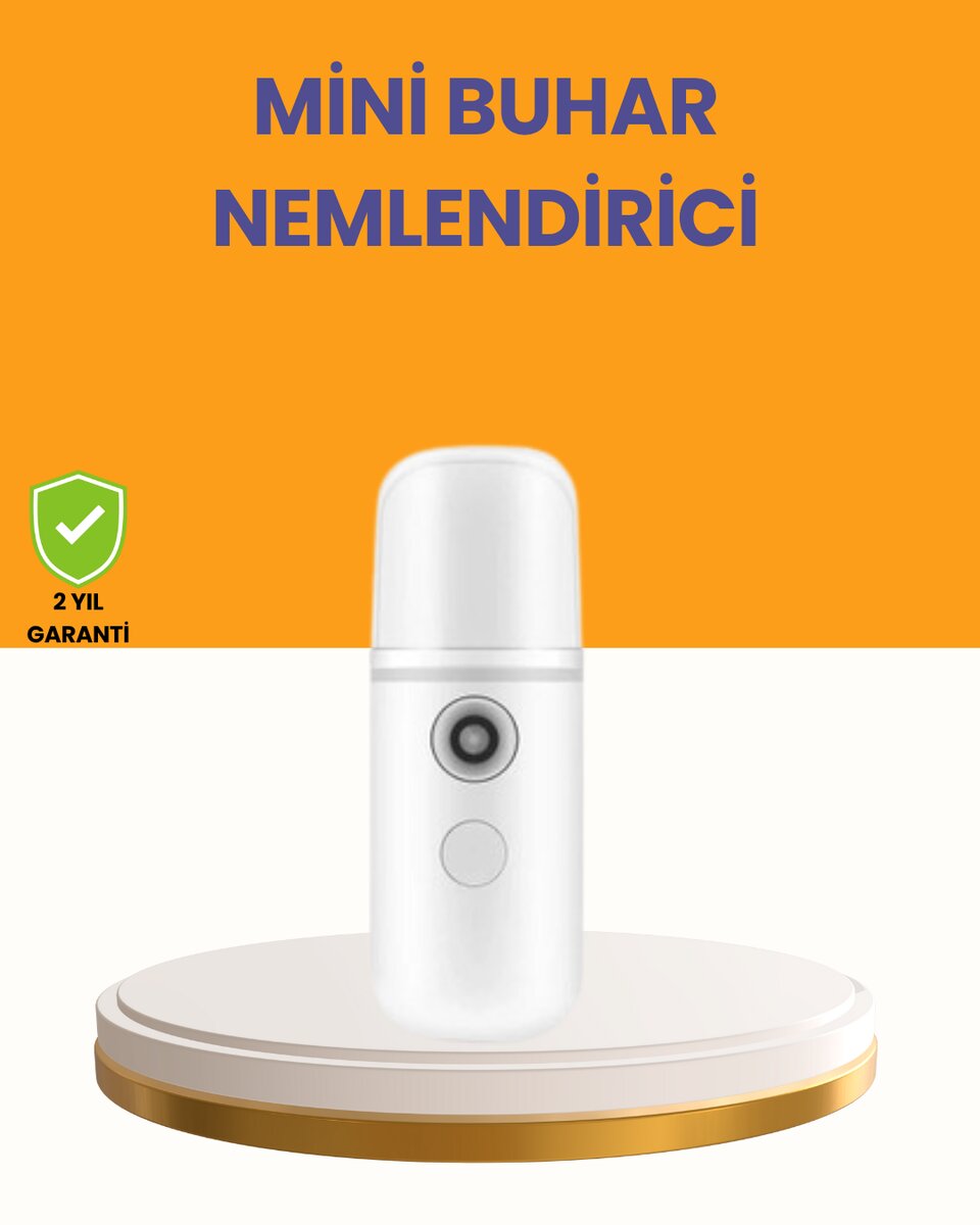 Taşınabilir Şarjlı Buhar Nemlendirici – Kablosuz Akıllı Pro Teknolojili Mini Cilt ve Ortam Nemlendirici 1 Taşınabilir Şarjlı Buhar Nemlendirici – Kablosuz Akıllı Pro Teknolojili Mini Cilt ve Ortam Nemlendirici