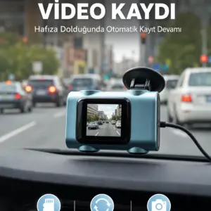 Mini Araç İçi Kamera Sürekli Kayıt Geniş Açılı Yeni Nesil