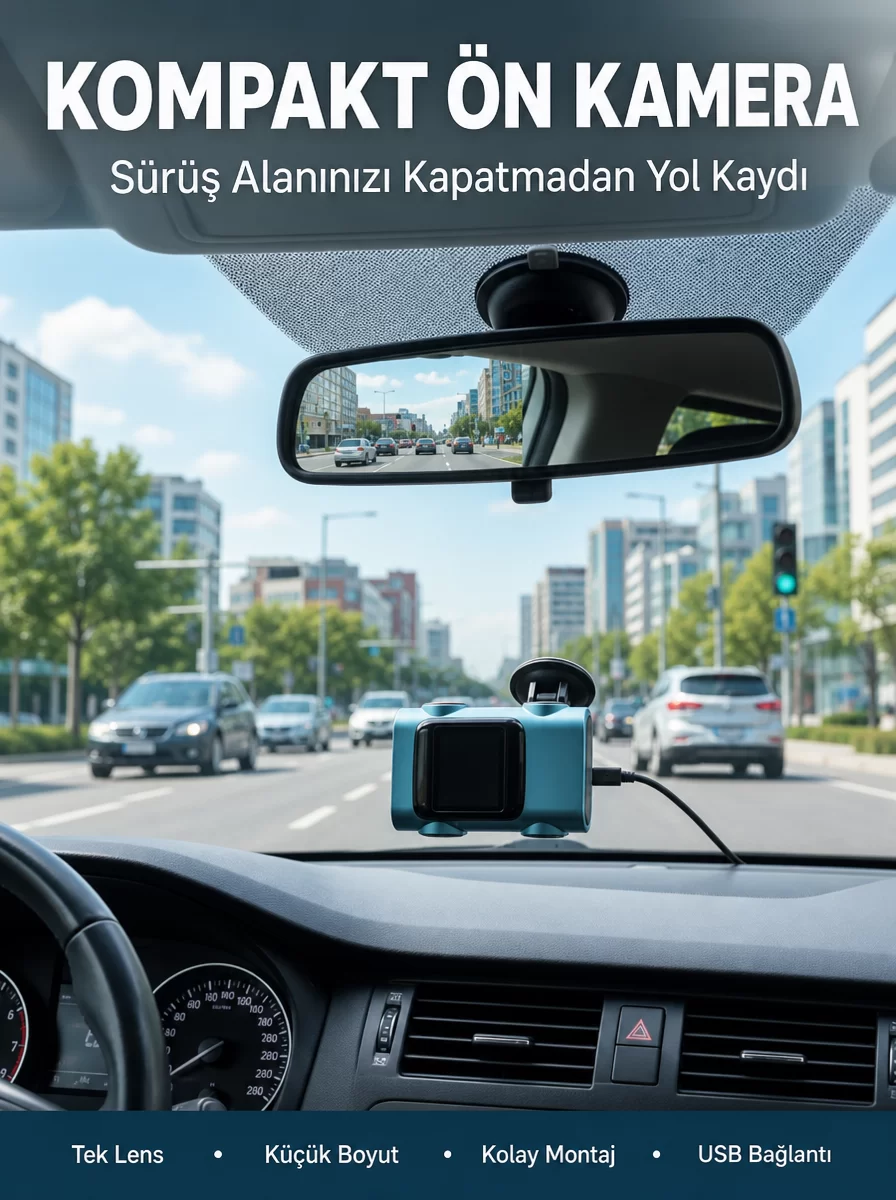 Kompakt Dash Kamera USB Şarj TF Kart Destekli Yeni Nesil 1 Kompakt Dash Kamera USB Şarj TF Kart Destekli Yeni Nesil