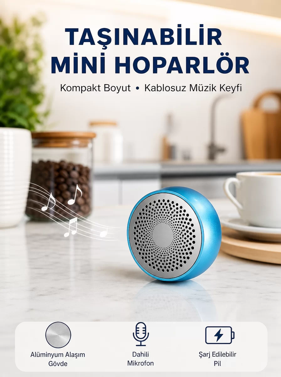 10W Güçlü Stereo Bluetooth Hoparlör – 360° Surround Ses Deneyimi Yeni Nesil 1 10W Güçlü Stereo Bluetooth Hoparlör – 360° Surround Ses Deneyimi Yeni Nesil