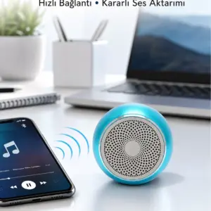 Taşınabilir Küçük Hoparlör – Otomatik Bağlantı ve Eller Serbest Mikrofon Yeni Nesil