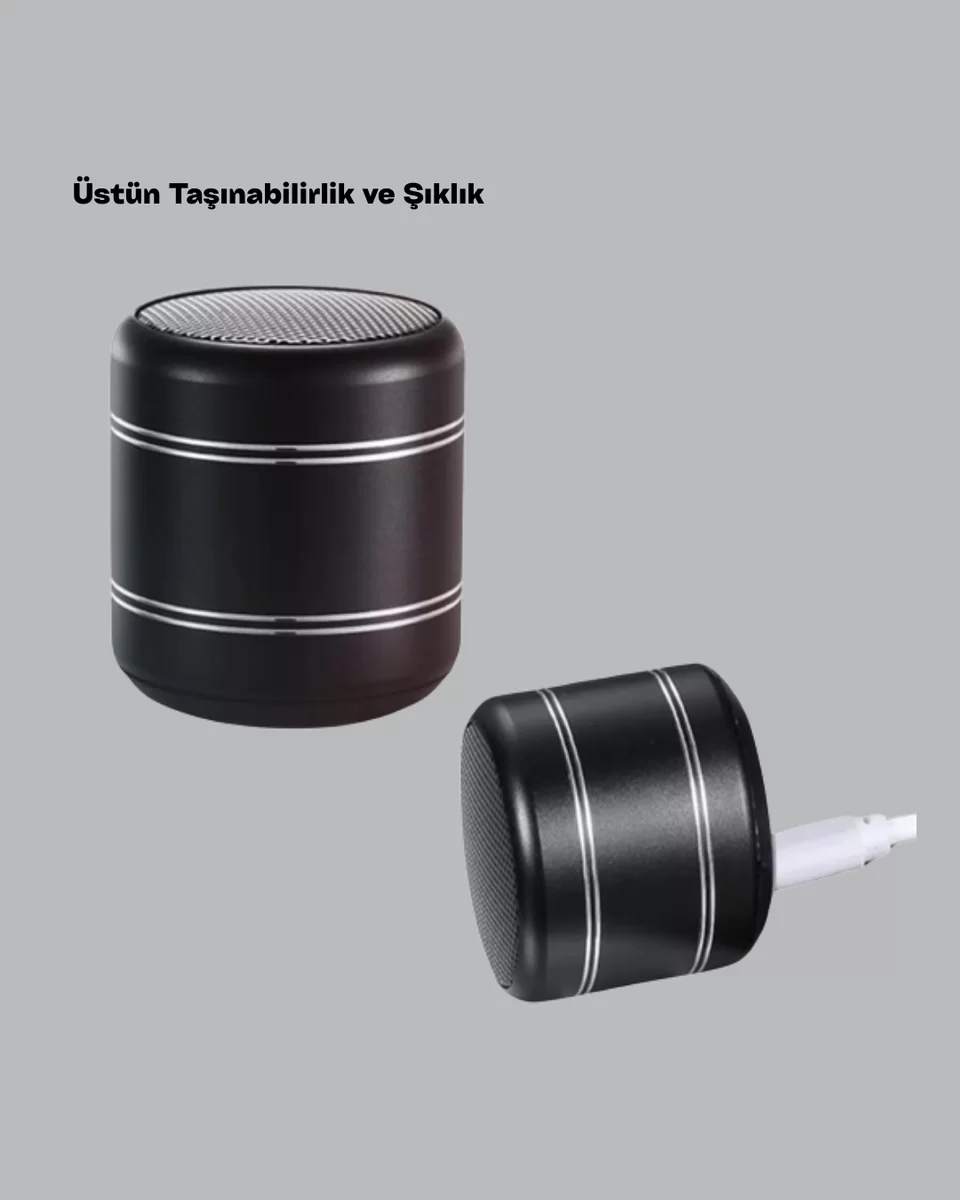 Taşınabilir Silindir Tasarım Bluetooth 5.0 Hoparlör Yüksek Bas Performanslı Yeni Nesil 4 Taşınabilir Silindir Tasarım Bluetooth 5.0 Hoparlör Yüksek Bas Performanslı Yeni Nesil - Görsel 4