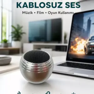 Taşınabilir Bluetooth Hoparlör Yüksek Ses Kaliteli Mini Tasarım Yeni Nesil