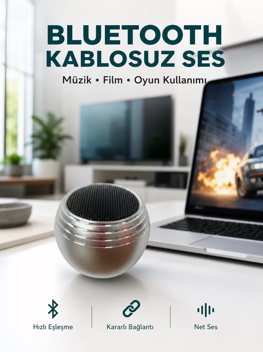 Taşınabilir Bluetooth Hoparlör Yüksek Ses Kaliteli Mini Tasarım Yeni Nesil 1 Taşınabilir Bluetooth Hoparlör Yüksek Ses Kaliteli Mini Tasarım Yeni Nesil