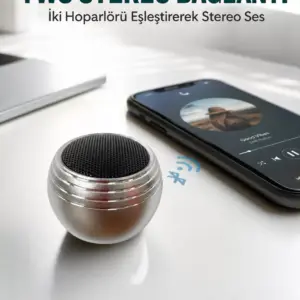 Mini Kablosuz Hoparlör Derin Bas TWS Bağlantı Şarjlı Model Yeni Nesil