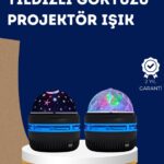 360° Dönen Galaxy Projektörlü Gece Lambası – Star Master Yıldızlı Gökyüzü Efekti