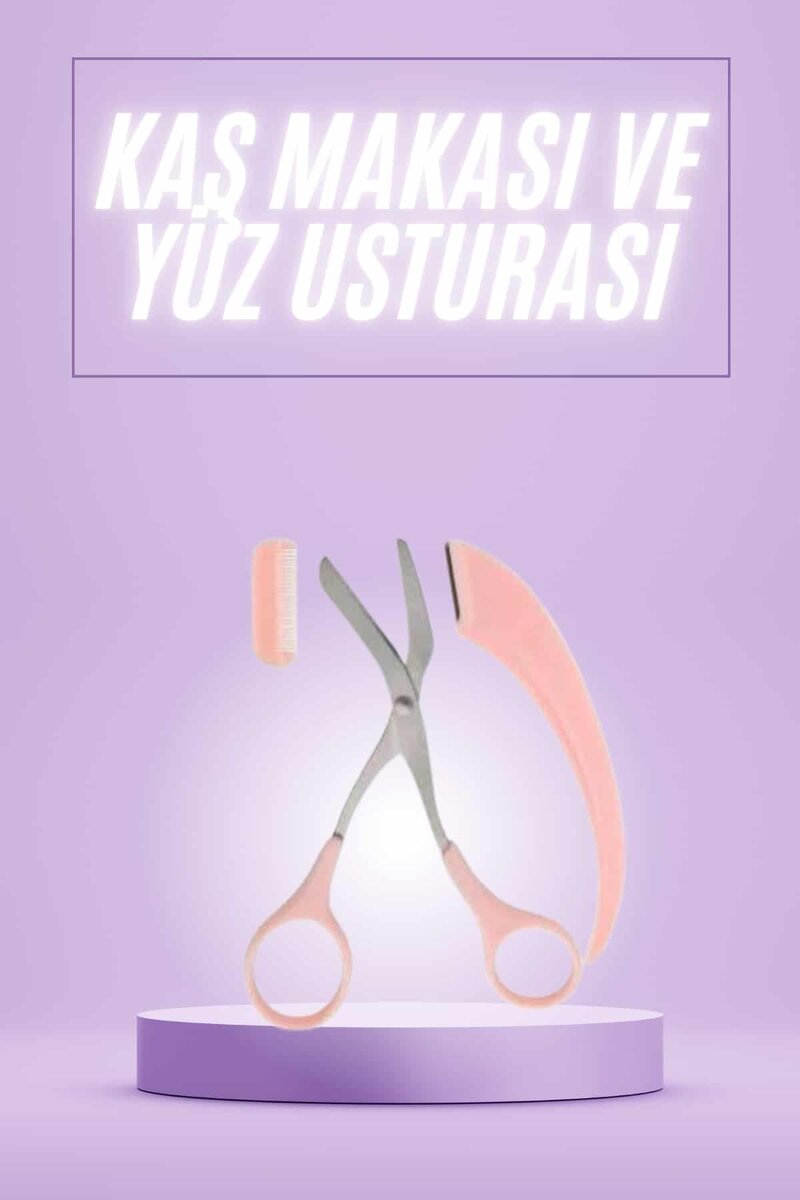 Taraklı Kaş Makası ve Ustura Seti Kaş Düzeltme Makası Kaş Bıyık Alma Aleti 1 Taraklı Kaş Makası ve Ustura Seti Kaş Düzeltme Makası Kaş Bıyık Alma Aleti