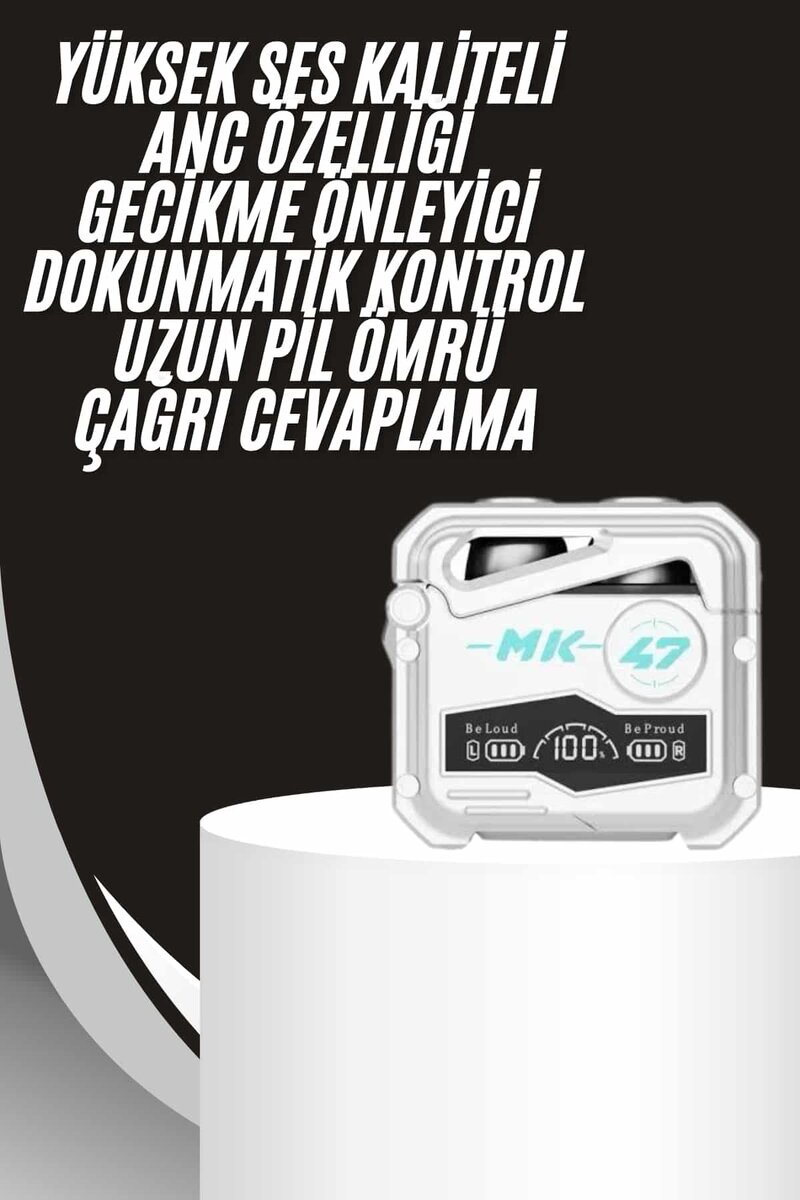 Gecikme Önleyici Oyuncu Kulaklığı Bluetooth Bağlantılı ANC Özelliği 5.0 Bluetooth 2 Gecikme Önleyici Oyuncu Kulaklığı Bluetooth Bağlantılı ANC Özelliği 5.0 Bluetooth - Görsel 2