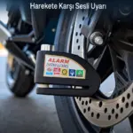 Yüksek Sesli 110dB Çelik Disk Kilidi Su Geçirmez Yeni Nesil