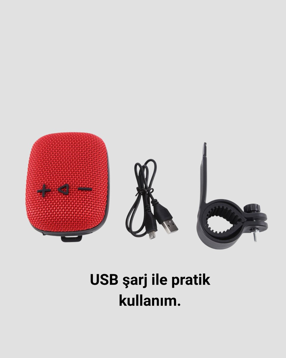 USB TF Kart ve FM Radyolu Bluetooth Hoparlör 5W 2 USB TF Kart ve FM Radyolu Bluetooth Hoparlör 5W - Görsel 2