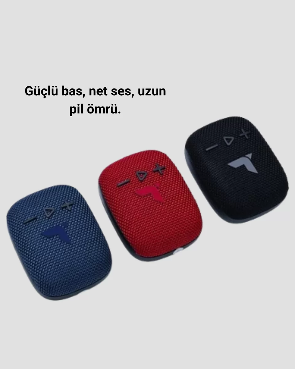 Taşınabilir Bluetooth Hoparlör 800mAh Uzun Pil Ömrü 2 Taşınabilir Bluetooth Hoparlör 800mAh Uzun Pil Ömrü - Görsel 2