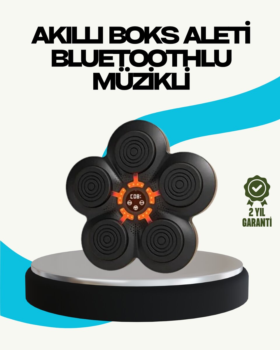 Ev Tipi Akıllı Boks Duvar Paneli Müzikli Bluetoothlu Refleks Geliştirme Cihazı 1 Ev Tipi Akıllı Boks Duvar Paneli Müzikli Bluetoothlu Refleks Geliştirme Cihazı