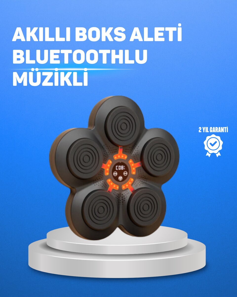 Müzikli Boks Duvar Paneli Akıllı Işık Sistemli Refleks ve Kondisyon Aleti 1 Müzikli Boks Duvar Paneli Akıllı Işık Sistemli Refleks ve Kondisyon Aleti