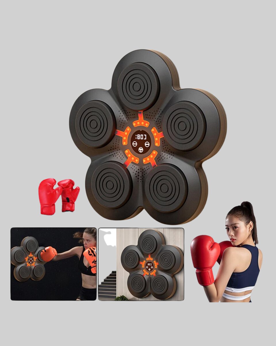 Akıllı Müzikli Boks Makinesi Bluetooth Bağlantılı Işıklı Hedefli Fitness Aleti 2 Akıllı Müzikli Boks Makinesi Bluetooth Bağlantılı Işıklı Hedefli Fitness Aleti - Görsel 2