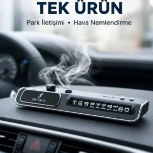 LED Ekranlı Nemlendirici Araç Park İletişim Numarası Gösterici Yeni Nesil