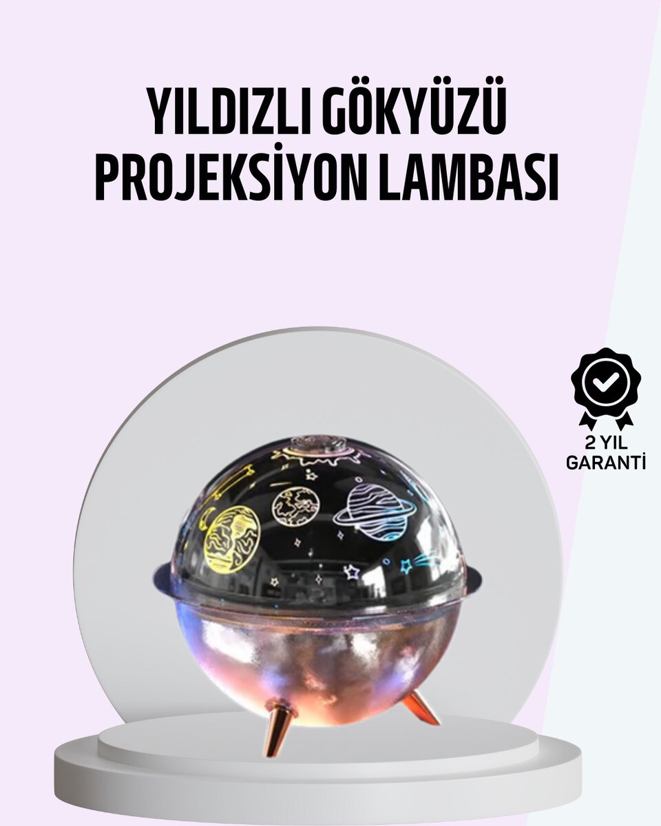 USB Şarjlı Uzay Temalı Işık Projektörü Hava Nemlendirici 1 USB Şarjlı Uzay Temalı Işık Projektörü Hava Nemlendirici